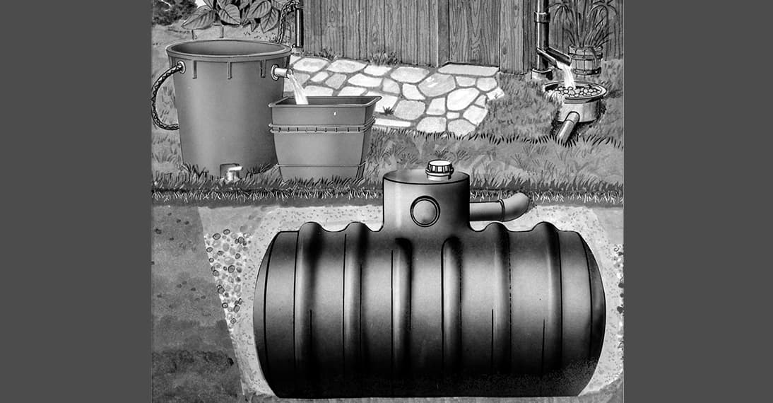 Underground rainwater tanks